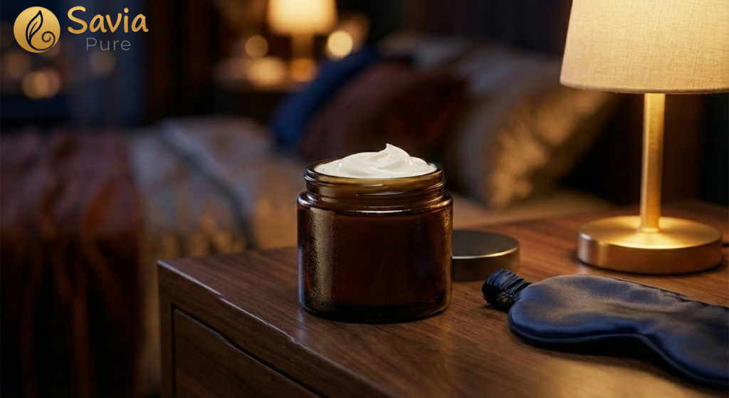 TU PIEL SE REPARA MIENTRAS DUERMES (Crema Reafirmante con Colágeno 5%) by Savia Pure